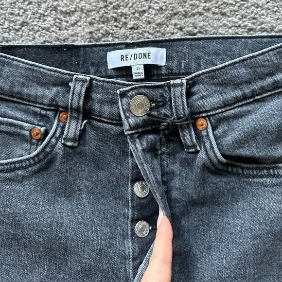 RE/DONE 90s High Rise Ankle Crop Jeans - Picture 3 of 8